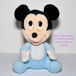 Never Played With Playskool Vtg Baby Mickey Plush